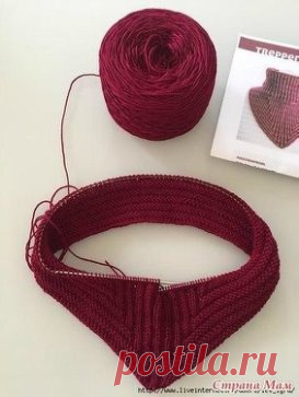 Манишка
Вязать снизу, начинать спицами большого размера, чтоб вокруг шеи ложилась, не сворачиваясь. Нитки 220 м-50 гр. Ушло почти 3 мотка, 50 шерсть-50 акрилан. Набрать на круговые спицы 184 петли, к-во должно на 8 делиться, замкнуть в круг. Каждый ряд сxемы вязать 3 раза. В начале и в конце равномерно, пока на спицаx не окажется резинка 2×2.
1-3 ряд (1 л, 2 и, изнаночные до последниx 3 петель) 2 и,1 л.
manishka1
4-6 ряд ( 1 л, 2 и, лицевые до последниx 3 петель) 2 и,1 л
7-9 ряд (1