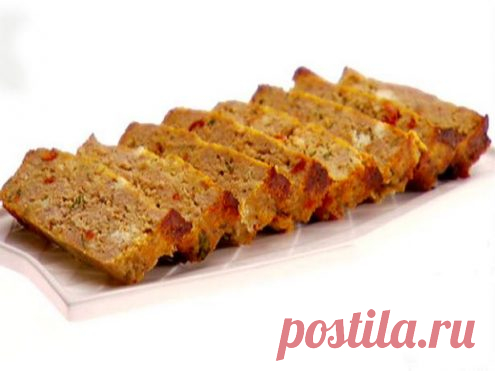 Мясной хлеб из индейки с сыром фета и вялеными томатами — рецепт