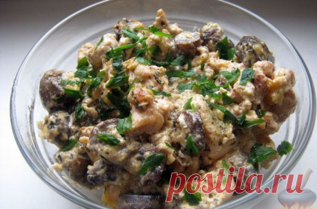 Самые вкусные салаты с грибами » Женский Мир