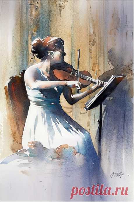 Плывет над городом… ~ Художник Томас В. Шаллер (Thomas Schaller)