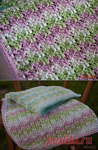 ДЕТСКИЙ ПЛЕД. ПОШАГОВО..