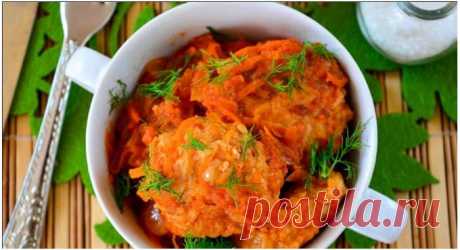 Ежики из фарша с рисом на сковороде с подливкой - Вкусные Идеи