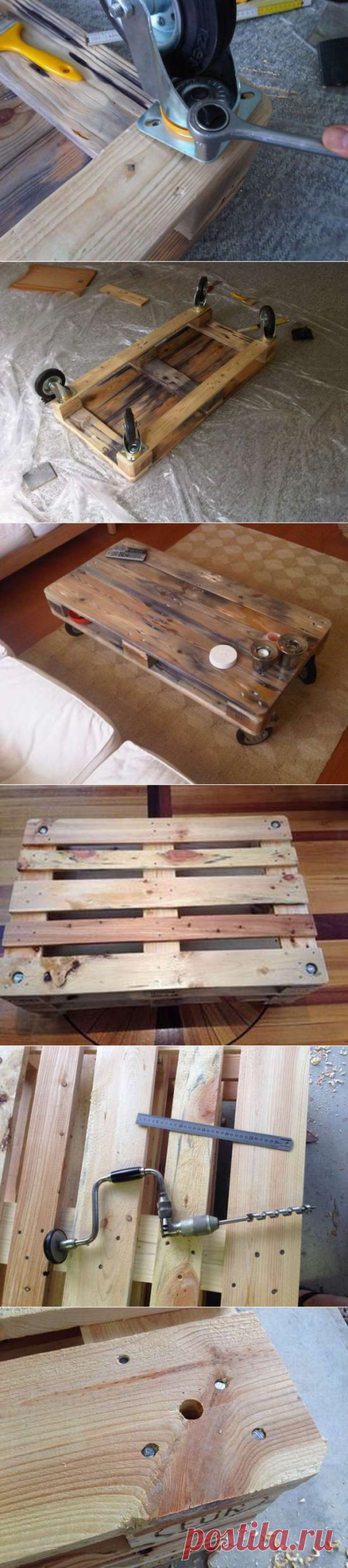 Стол из поддонов пошагово