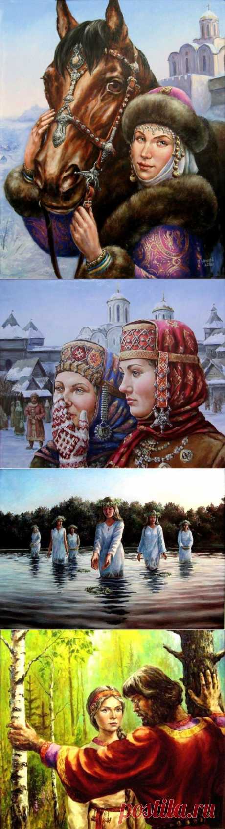 Художник-славянист Щрилёв Михаил Николаевич - Русь