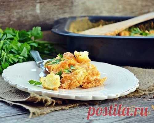 Запеченная цветная капуста со сливочным соусом