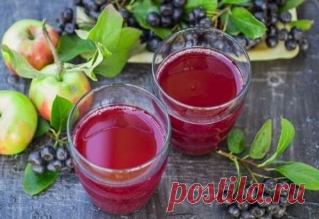 Компот из черноплодной рябины с яблоками на зиму – 4 рецепта