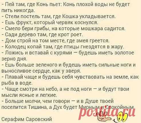 Народные мудрости о крепком здоровье!
