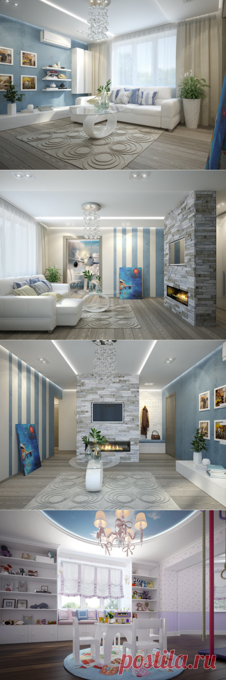 Дизайн большой квартиры в типовом доме: проект в Подольске | Свежие идеи дизайна интерьеров, декора, архитектуры на InMyRoom.ru