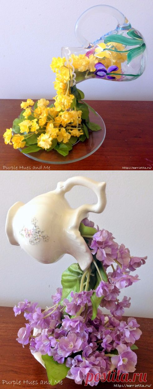 Парящие цветочные кувшинчики.