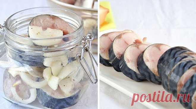 Маринованная скумбрия: всего 20 минут, и вкуснейшая рыбка на столе Лучший рецепт!