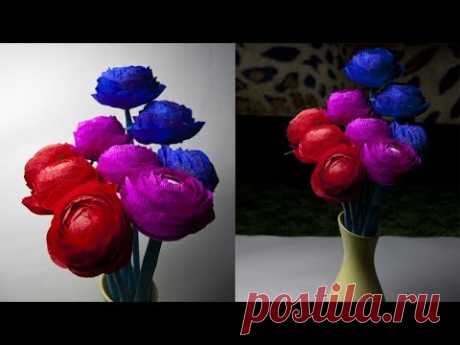 FULL VER - How To Make a Paper Flower - Home Decoration - Paper Craft - Bridal Bouquet