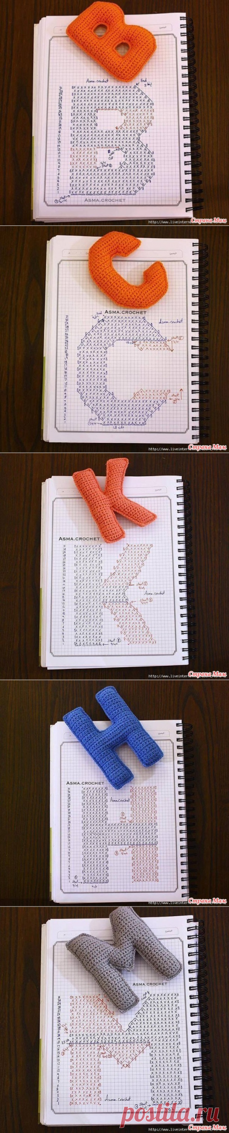 .. Буквы английского алфавита крючком - Все в ажуре... (вязание крючком) - Страна Мам