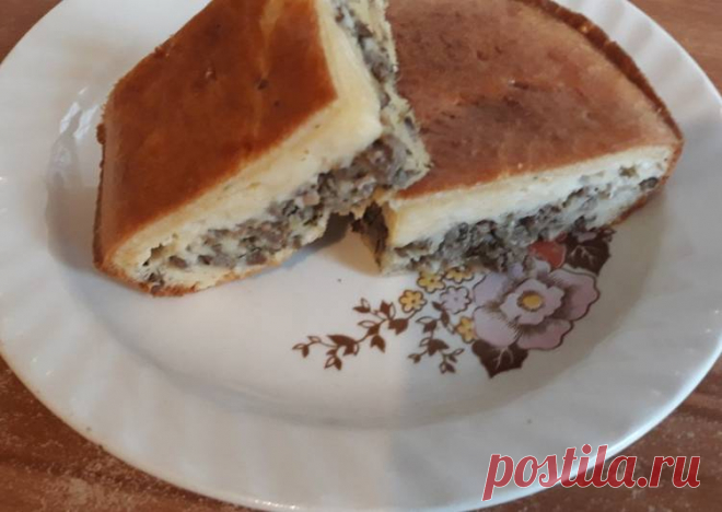 Заливной пирог с куринными сердечками и сыром Автор рецепта Юлия Ларина - Cookpad