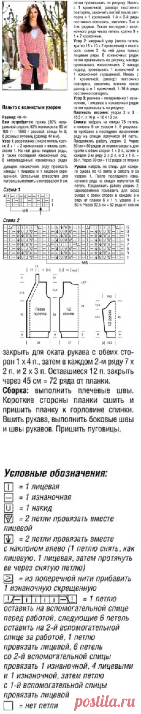 Вязаное пальто спицами с описанием. Вязаные пальто спицами схемы бесплатно | Я Хозяйка