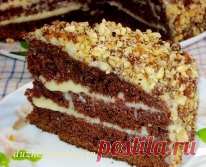 Шоколадный торт на кефире «Фантастика» | Вкусные рецепты