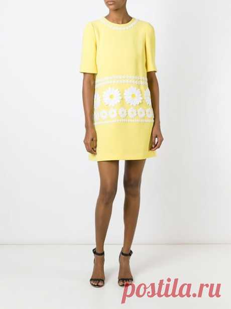 Dolce &amp; Gabbana Daisy аппликация сдвиг платье - Донн Concept Store - Farfetch.com