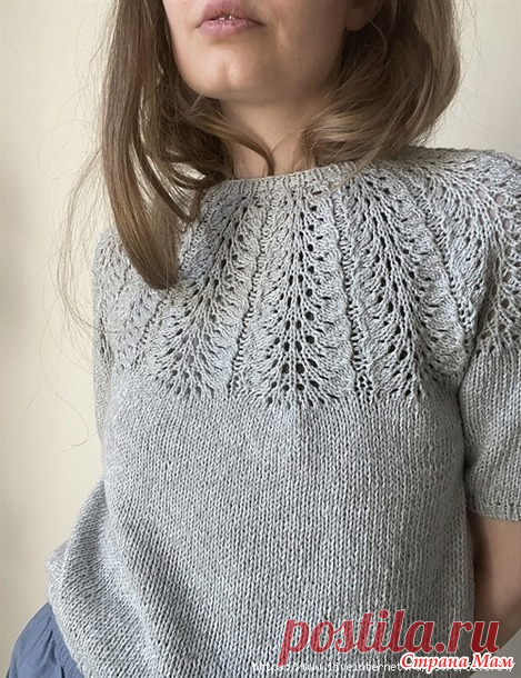 Топ PALME TEE от Lene Holme Samsоe. Спицы.