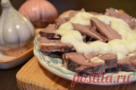 MY FOOD или проверено Лизой: Говяжий язык под соусом.