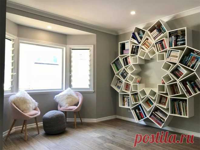 Поразительно красивые книжные полки своими руками!
