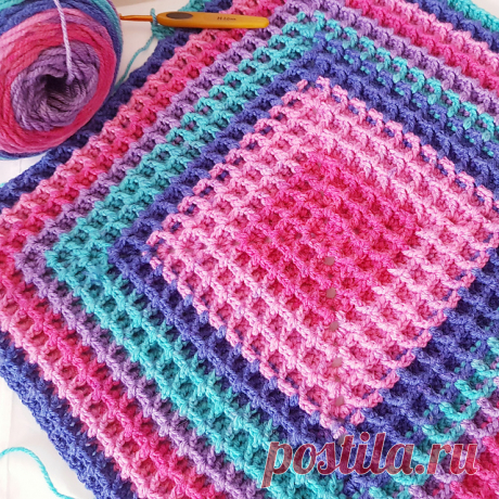 Squared Waffle - Crochet Easy Patterns Squared Waffle. Here you will learn the complete step by step, with all the possible details and clear images, everything to make