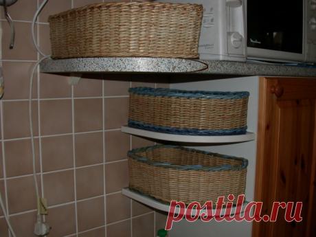 Картон в помощь плетению из газет.МК и идеи для вдохновения
