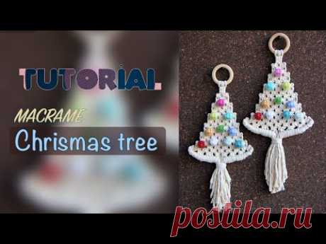 Macrame Christmas tree 🎄DIY Tutorial - YouTube