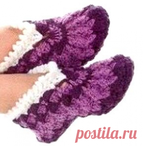 Фиолетовые тапочки