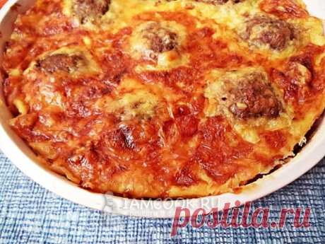 Отличный рецепт кабачкового пирога с мясным фаршем и сыром.