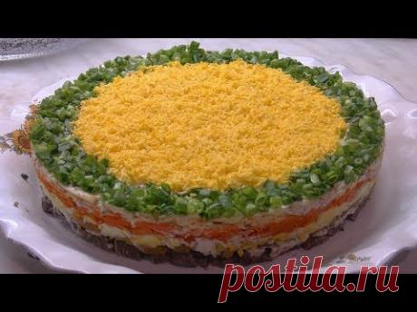 Праздничный салат "Генеральский", с говядиной.