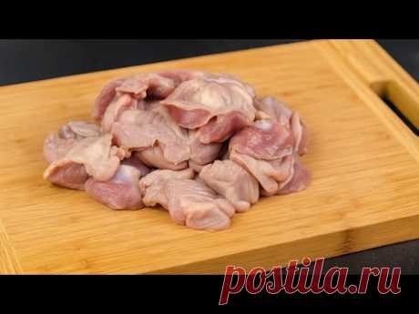 Из Простых Продуктов — Шедевр! Нежные Куриные Желудочки в Соусе!