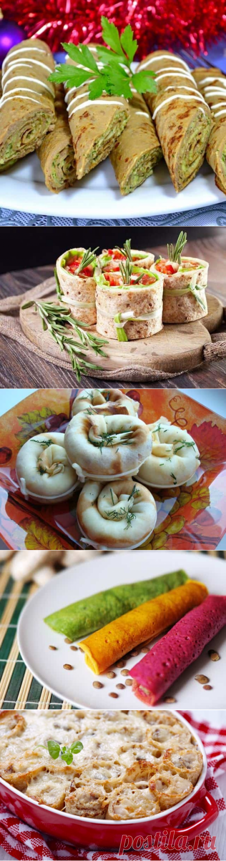 Блинчики с начинкой-рецепты -печеночные,сетчатые,закусочные