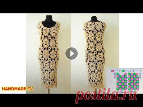 ПЛАТЬЕ КРЮЧКОМ часть 5 СХЕМА сборки цветочных мотивов Crochet Dress Scheme TUTORIAL Привет, друзья! Продолжаем вязать платье крючком. Сегодня публикуем схему сборки цветочных мотивов.Crochet Dress Scheme TUTORIAL...