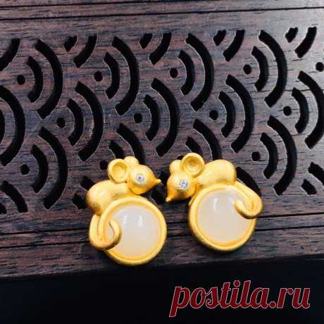 Mickey Mouse Studs Golden mouse Studs-Small gold finish Stud | Etsy