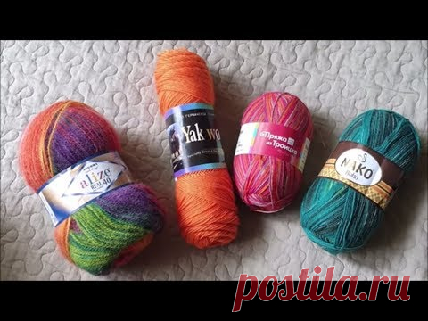 Носочная пряжа - Носочки  #1/вязание
