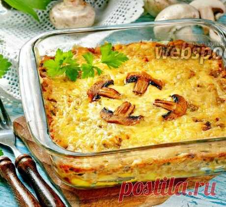 Жульен с грибами и картошкой