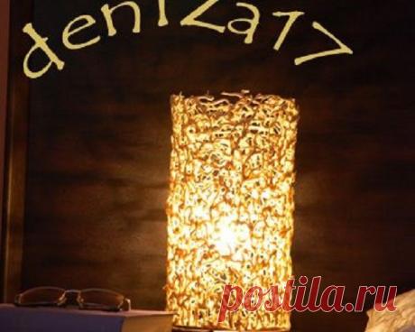 ЗОЛОТАЯ ЛАМПА ИЗ ЖИДКИХ ГВОЗДЕЙ: МАСТЕР-КЛАСС