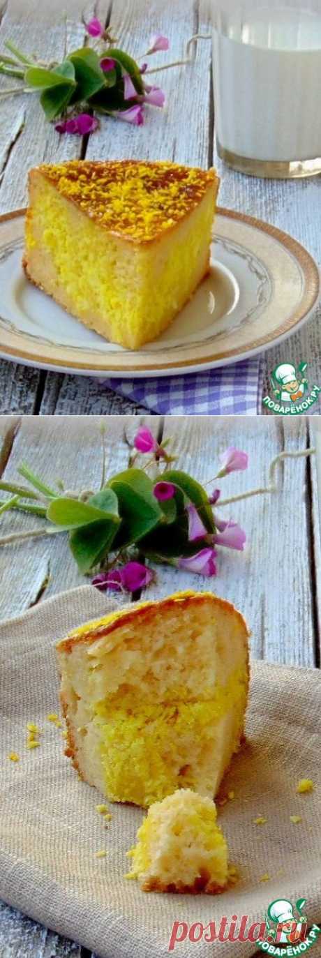 Творожно-кокосовый пирог - кулинарный рецепт