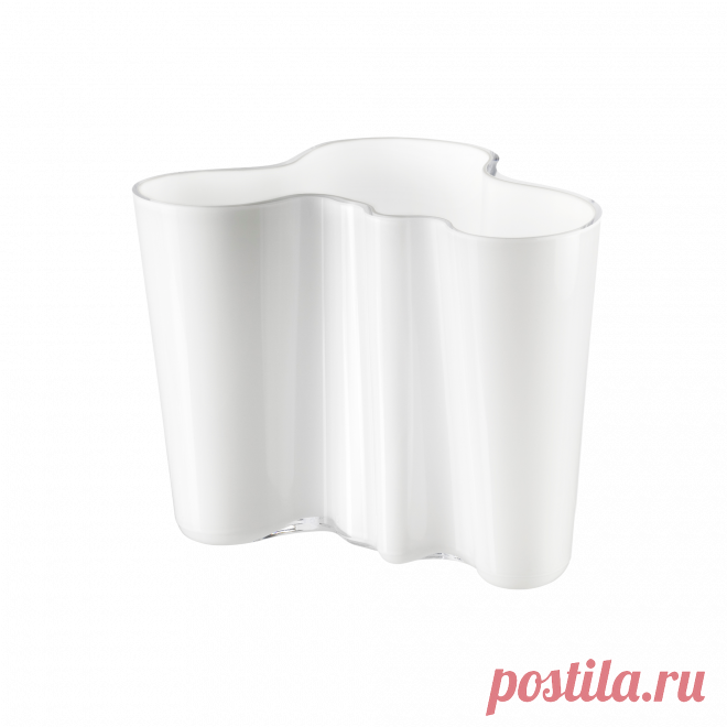 iittala Alvar Aalto White Vase 6.25