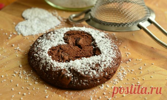 Шоколадно-овсяное печенье