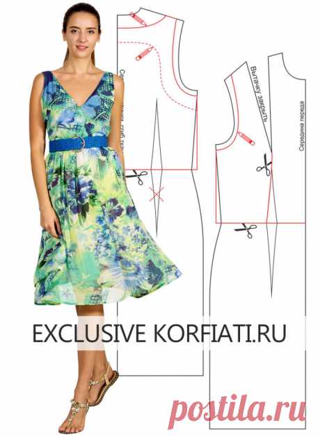 Здравствуй, лето! Шьем летящее платье без застежки | Швейная мастерская Яркая одежда создает настроение, невероятно наполняет позитивными эмоциями и даже способна вызывать эйфорию у ее обладателей. Хотите проверить? Тогда повнимательней присмотритесь к этому прелестному летящему крепдешиновому платью. Модель простого кроя, без застежки, поэтому сшить его...