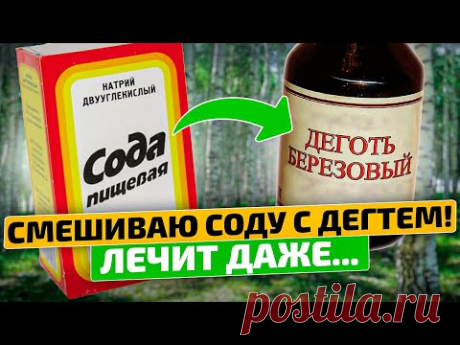 Старый аптекарь по секрету рассказал этот рецепт: берем березовый ДЕГОТЬ и СОДУ...