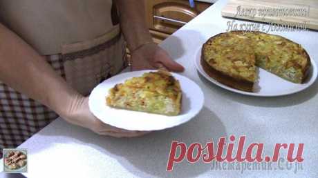 Пирог с курицей и кабачком