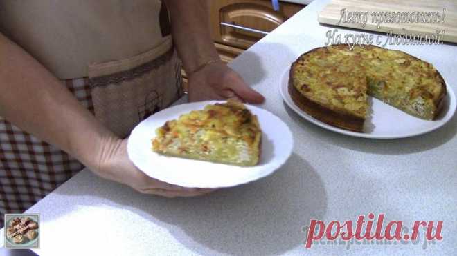 Пирог с курицей и кабачком