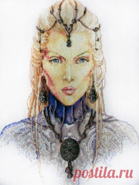 Вышивка "Виктория" | Скачать схему бесплатно на сайте Stitchart.net