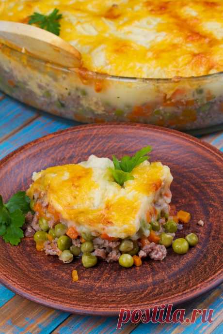 Картофельная запеканка с фаршем и овощами рецепт с фото пошагово