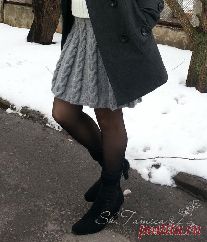 Вязаная юбка 
