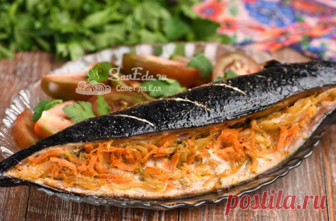 При таком способе рыбу размораживать не надо. Скумбрия с овощами в духовке | Совет да Еда | Яндекс Дзен