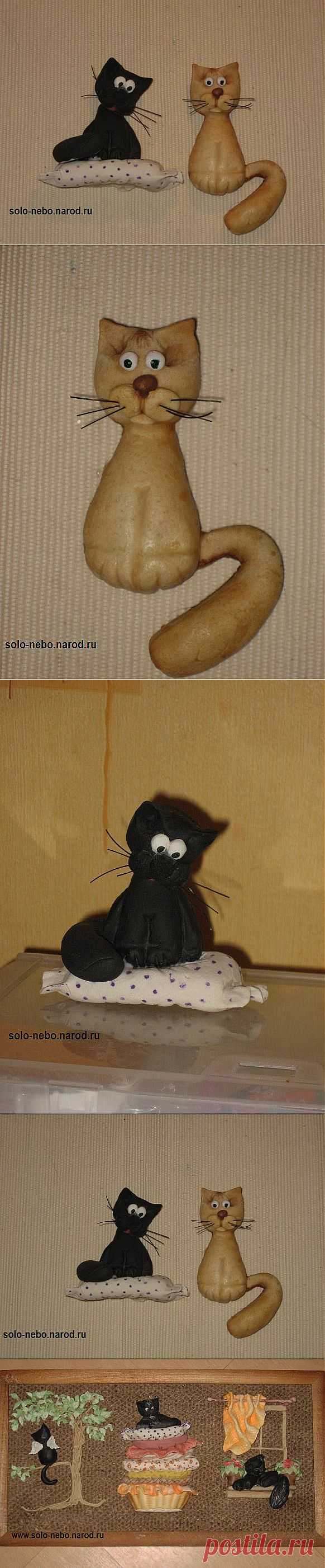 Мастер Класс: Коты из СОЛЕНОГО ТЕСТА!