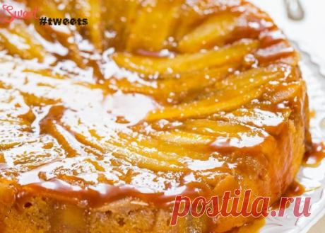 Карамелизированый банановый пирог (перевернутый) | Sweet Twittes