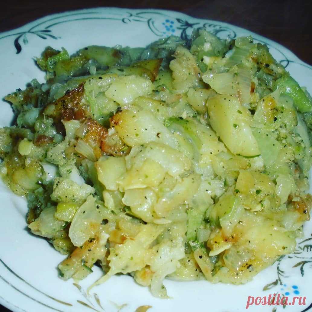 Кабачки с картошкой